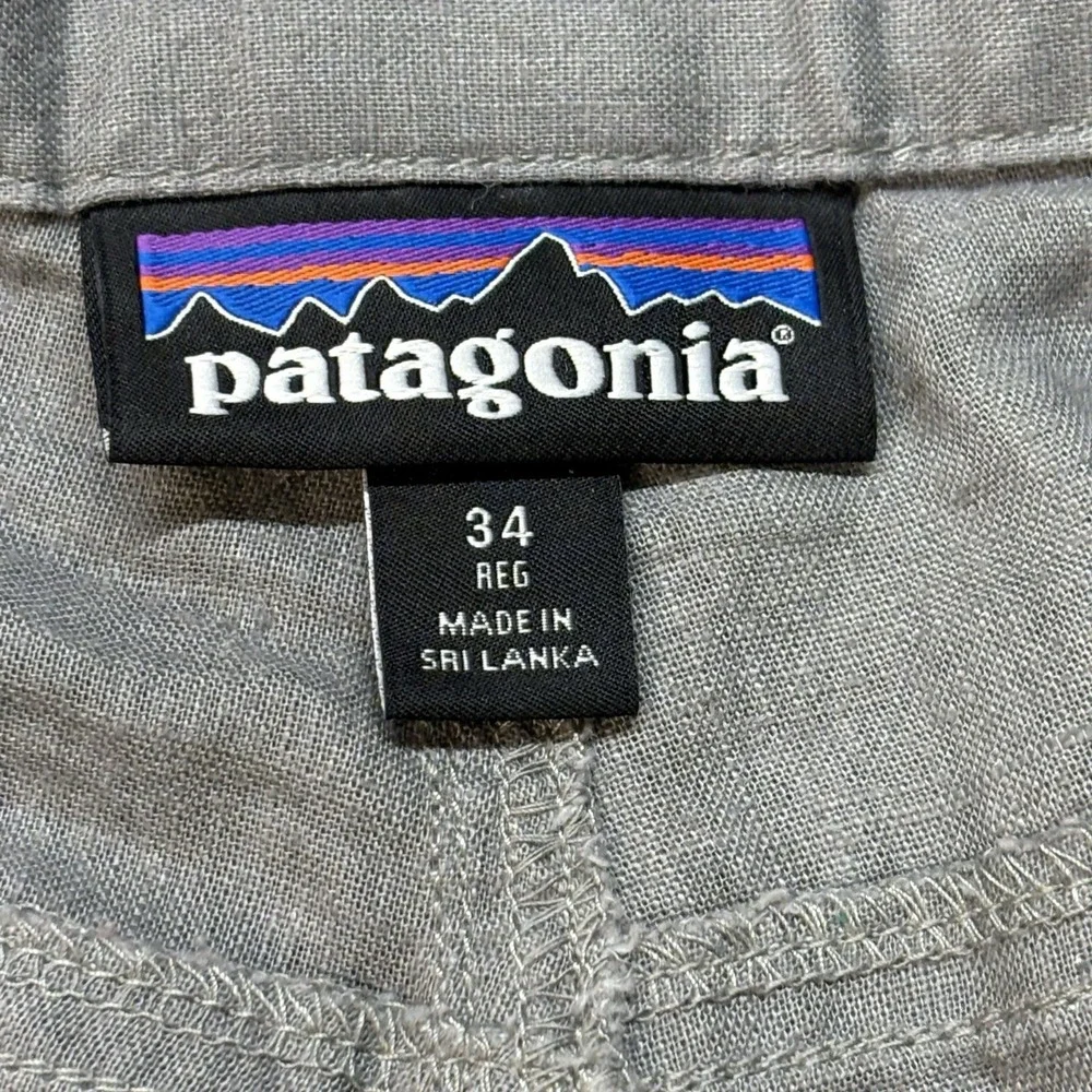 Patagonia Back Step Lightweight Pants Mens 34 Reg Hemp Cotton Regular Fit 33X32